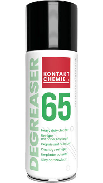 DEGREASER 65 - 400 ML, spray degresant folosit pentru degresarea motoarelor și echipamentelor electrice.