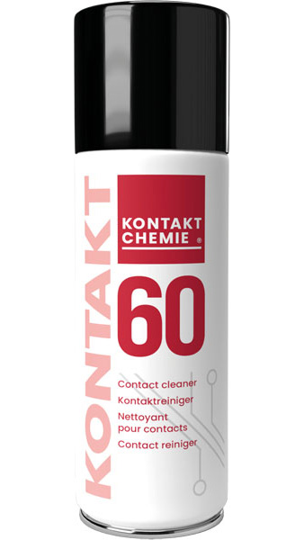 KONTAKT 60 - 200 ML, spray pentru curățarea oxiziilor de pe toate tipurile de contacte metalice utilizate în electronică.