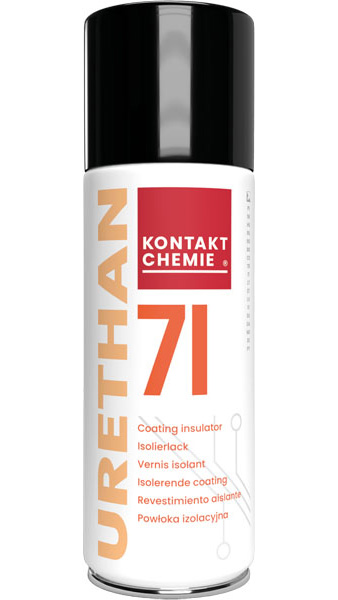 URETHAN 71 - 200 ML, spray izolator și protector, pentru utilizare în electrotehnică și electronică.